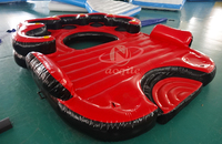 Plate-forme flottante de loisirs flottante de piscine d'île de salon gonflable marine durable hermétique