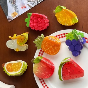 Accessoires pour cheveux faits à la main en cristal XIYU, style dessin animé, fruits, pour femmes, style européen et américain, pour un usage quotidien - Product Image 1