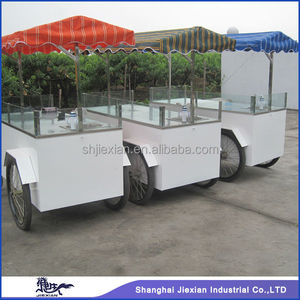 Tricycle de style occidental JX-CR200 pour la vente de hot-dogs/charrette alimentaire/camping-car alimentaire - Product Image 3