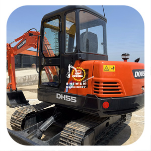 Prix Spécial Usine Corée d'origine Doosan Mini-excavatrice sur chenilles d'occasion DH55 5 tonnes Autres modèles d'occasion DH55 DX60 DX140 DX150 - Product Image 1