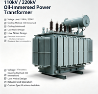 Transformateur de puissance principal triphasé immergé dans l'huile de haute qualité 220 kV 4000 kVA 5000 kVA 6300 kVA pour réseau de distribution de sous-stations