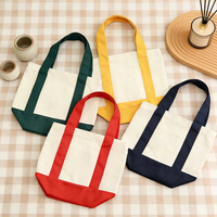 Sac fourre-tout en toile avec logo personnalisé, plusieurs couleurs disponibles, fond contrasté, sac de shopping réutilisable, écologique, cadeau promotionnel