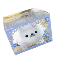 Hachimi Plush Moist Finger Suction Slow Rising Squishy Toy Limp Floppy Food Stress Relief Squeeze Fidget Cake Large Seal Unisex
