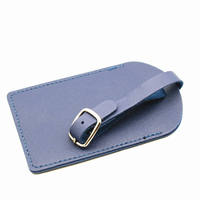 Étiquette de bagage personnalisée en cuir PU, étiquette d'identification de voyage personnalisée pour sacs et valises, sangle durable avec boucle métallique