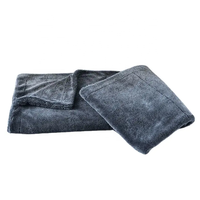 Serviettes de séchage pour lavage de voiture en microfibre torsadée double face 1200 g/m² de haute qualité, vente en gros OEM