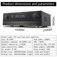 Système de son home cinéma PAHOPE 2.0 stéréo sur pied, tour HIFI, ensemble d'enceintes en alliage d'aluminium, combinaison amplificateur