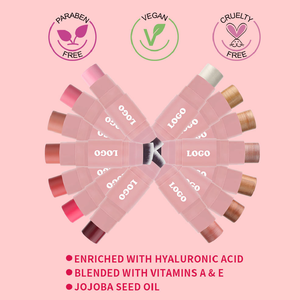 Rubor Mineral Vegano Libre de Crueldad Animal, Marca Privada, Logotipo Personalizado, Tinte para Mejillas y Labios, Maquillaje OEM, Barra de Rubor con <span class=keywords><strong>Brocha</strong></span> - Product Image 4