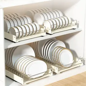 Plaque métallique réglable Bol Sèche-linge Étagère d'égouttage Évier Support de rangement Organisateur Égouttoir de cuisine Séchoir à vaisselle