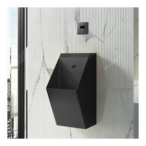 Urinarios Inteligentes para Baño Masculino, Color Negro Mate, con Sensor Automático de Descarga, Montados en la Pared - Product Image 1