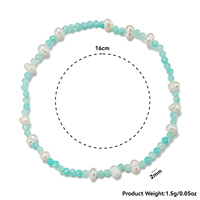 Bracelet en pierres naturelles facettées rondes de 2 mm, Amazonite, Aigue-marine, Apatite, Grenat, Perles d'eau douce, Exquis