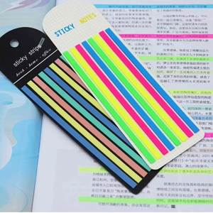 สติกเกอร์ไฮไลท์แบบแถบสีมาการอง 4 แบบ 160 ชิ้น/แพ็ค สติกเกอร์ติดเองสำหรับทำเครื่องหมายในพระคัมภีร์ หรือใช้จดบันทึก - Product Image 2