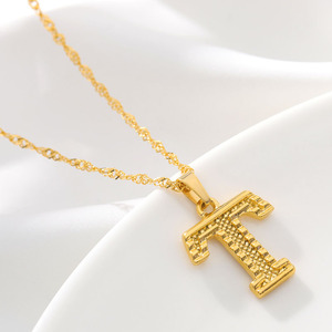Nuovo in acciaio inox Love ciondolo collana 18K placcato oro 26 lettere inglesi collana pendente per le donne - Product Image 6