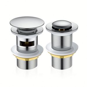 Crépine de vidange en acier inoxydable chromé pour lavabo, baignoire et douche, avec système pop-up, pour la récupération des cheveux et la protection de la salle de bain - Product Image 3