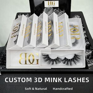 Caja Magnética Personalizada con Logotipo Privado de la Marca TINANA, Pestañas de Visón Hechas a Mano, Pestañas Postizas 3D Reutilizables, Naturales, Largas y Voluminosas - Product Image 2