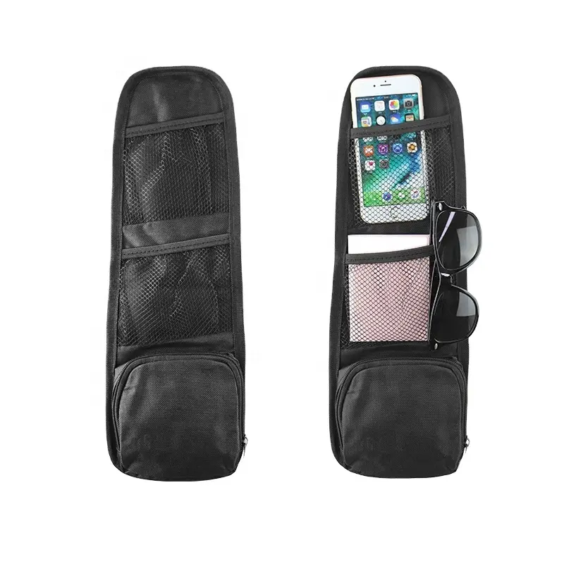 Тканевый универсальный портативный карманный органайзер для хранения, автомобильный гаджет, боковой Органайзер на сиденье автомобиля с сетчатым карманом для хранения