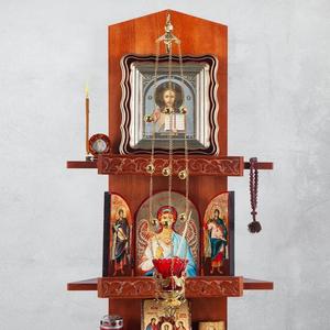 Gancio per Icone della Chiesa Ortodossa HT - Gancio da Parete in Lega di Zinco Placcato Oro 17CM * 8.5CM Opzionale per Supporto Icone Decorazione per Culto - Product Image 5