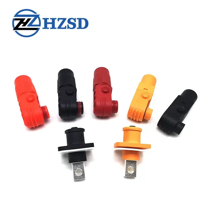 High Quality 120A 6mm Battery Cable Plug 1 Pin Ev Battery HV connector