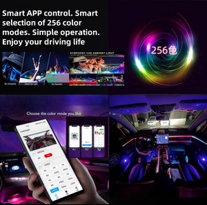 HADUDU Kit Luci LED per Interni Auto 22 in 1, Illuminazione Ambientale Dinamica RGB con Controllo Wireless tramite App - Product Image 4