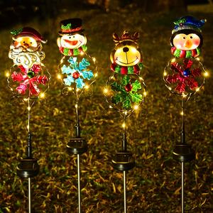 Luces de estaca solares de Navidad, decoración al aire libre, adornos de Navidad para jardín, camino de entrada, Patio, césped, <span class=keywords><strong>cementerio</strong></span>, decoración de tumba - Product Image 5