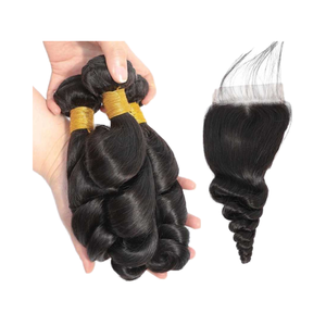 EXTENSION DE CHEVEUX DROITS NATURELS INDIENS DE CHEVEUX REMY HUMAINS SANS ENCHEVEUX PLEINS CUTICULTURES RAW DOUBLE TIRWN HAIR BUNDLES - Product Image 1