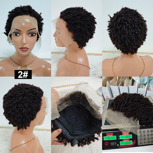 Promoción Letsfly: Peluca Afro Rizada sin Pegamento de $24.6, Base Transparente, 200% de Densidad, Cabello Humano, Frente de Encaje 13x4, Venta al Por Mayor - Product Image 2