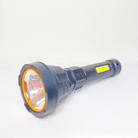 Linterna LED de Plástico para Camping, Recargable, Impermeable, Tipo-C, Portátil, con Alcance de Haz de 200-500m