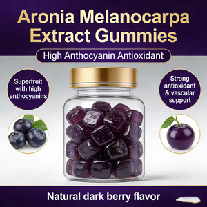 Natural Aronia Berry Gummies Aronia Melanocarpa Extract Rich Anthocyanin Polyphenol Antioxidant Health <b>Gummy</b> <b>Candy</b> - Product Image 2