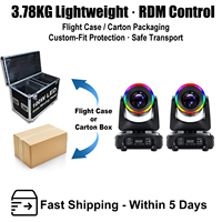 Projecteur LED mobile Sharpy 100W avec bandes flexibles, DMX512, lumières DJ à contrôle sonore, éclairage de scène pour bar et discothèque