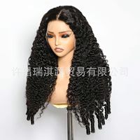Perruque en cheveux humains bouclés birmans 13x4 sans lacet, facile à porter, couvre-tête