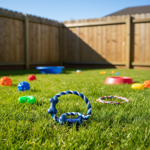 Giocattolo da Masticare Circolare in Corda di Cotone con Osso per l'Intrattenimento degli Animali Domestici - Product Image 2