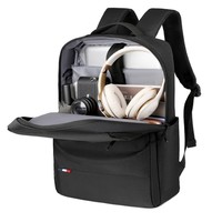 Sac à dos pour ordinateur portable professionnel de grande capacité avec logo personnalisé Accessoire d'ordinateur de bureau à la mode Fermeture à glissière en polyester Oxford étanche