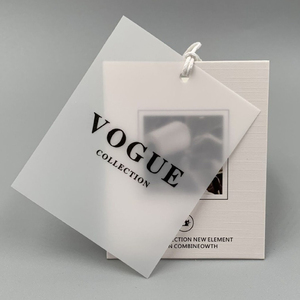 Thời trang mẫu miễn phí thiết kế mới dập nổi treo Tag Quà tặng đặc biệt chuỗi PVC hangtags may nhãn treo thẻ cho quần áo - Product Image 3