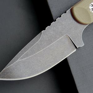 Couteau de survie et de chasse à lame fixe en acier D2 avec manche G10 personnalisable et étui Kydex, qualité DIY OEM pour le camping - Product Image 3