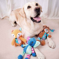 Jouet à mâcher interactif en peluche couineur pour chiens de taille moyenne à grande du fabricant