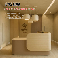 Comptoir de caisse moderne et élégant pour salon de beauté, table de bar de luxe moderne, armoire de réception blanche, poste de travail pour entreprise de beauté et clinique médicale