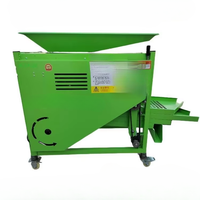 Vier Niveaus Knoflook Zaad Schil- en Scheidingsmachine Zachte Siliconen Slijpplaat 220V Motor Fruit- en Groentescheider Zeef