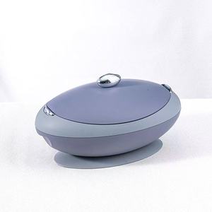 Lot de 3 casseroles isothermes ovales 4L, 5L, 6L, économiseuses d'espace, avec bouton doré bicolore, pour le Ramadan, l'Aïd, les banquets africains et les fêtes - Product Image 5