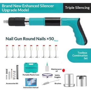 Cross-Border Direct Supply Ceiling Tool Mini Gun Staple Gun Nail Gun Silencer Nagler Household Automatic Slag Removal Holder - Product Image 3