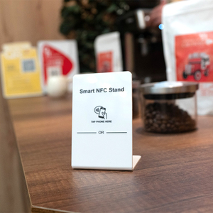 SUNLAN NFC Google Análise Stand Potencial Negócio com Display do Menu NFC Melhorado Ntag 213 Ntag216 Ntag 215 NFC Stand - Product Image 4