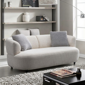 Sans lusso faggio gambe modulare 2 posti divano quadrato ricco divano bianco componibile con cuscini quadrati - Product Image 2