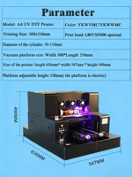 Impresora UV A4 Eizoulyn, la Más Económica, Todo en Uno, la Mejor, con Software Gratuito para Imprimir en Color, para Cubiertas de Móviles, Fotos Pequeñas, Ep L800 L805 Flexo