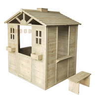 Maison de jeu tout en bois avec fenêtre large, Discovery d'eau douce, tout en cèdre, pour enfants