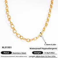 Créez votre propre collier à breloques DIY avec breloque emblématique en forme de trombone, cadeau de bijoux, collier à maillons faits main en or 18 carats pour femme
