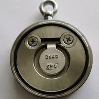 Clapet anti-retour à double plaque DN40-DN300 en acier inoxydable 304/316, raccordement Wafer pour applications aquatiques