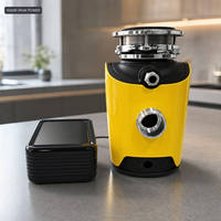 Triturador de Basura Profesional de 1HP, sin Escobillas, de Acero, con Certificación PSE, de Una Sola Cuchilla, para Cocinas Compactas