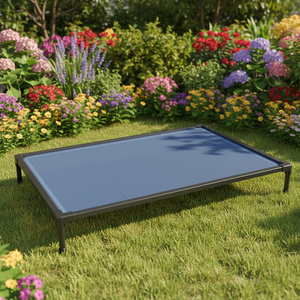 Современная уличная лежанка для кошек и мелких животных, летняя/зимняя, размер XL, с алюминиевым каркасом, сетчатая, охлаждающая, съемная - Product Image 1