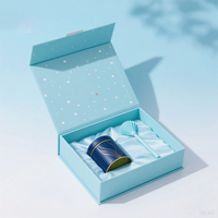 Coffret cadeau luxe en carton rigide pour fouet à matcha, emballage FSC avec logo personnalisé, boîte en papier pour poudre de thé matcha.