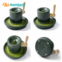 Petit moulin à matcha manuel avec une capacité de 500 g/h et une garantie d'un an pour le traitement de la poudre de thé vert de qualité supérieure