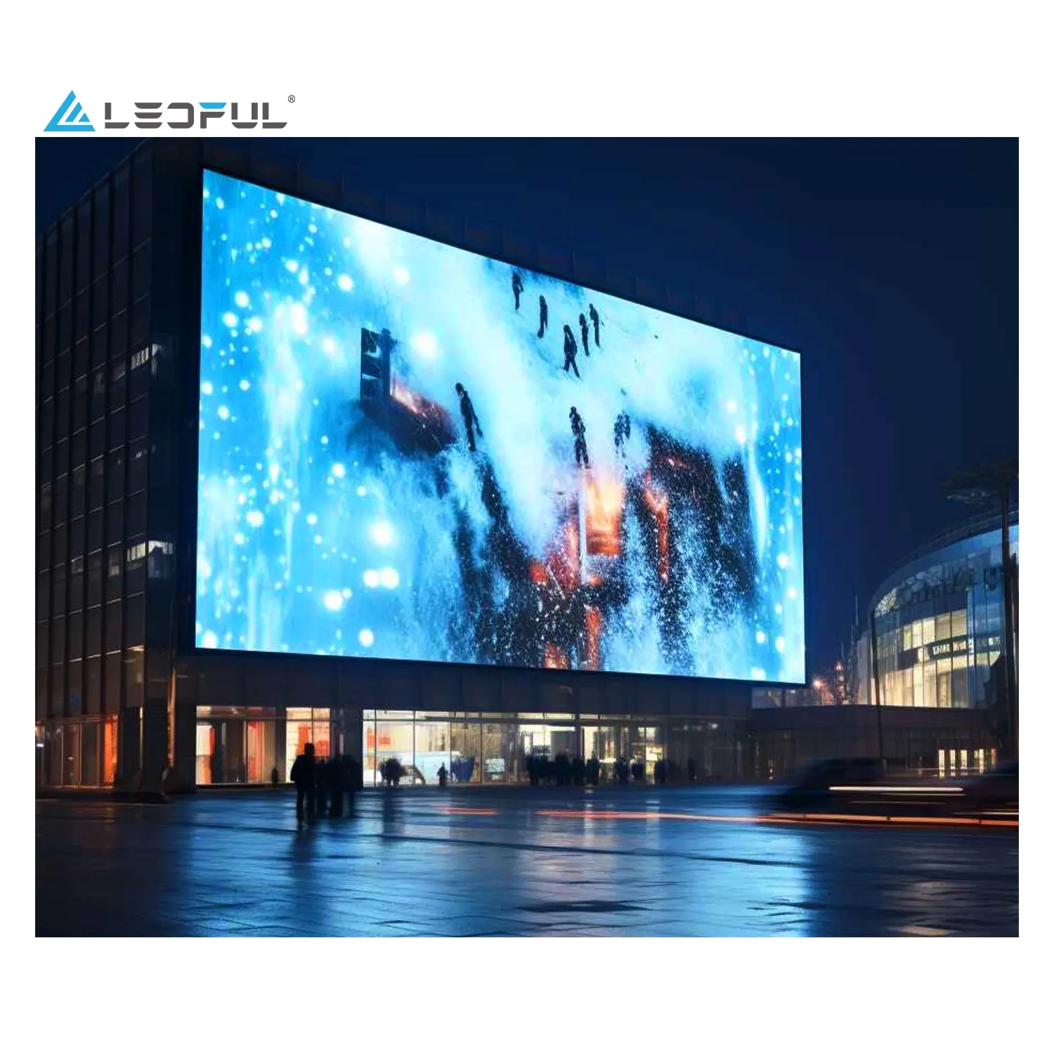 En büyük 3D demir Led ekran modülü açık P10 P5mm P6.67mm P8mm römork Novastar Led ekran IP68 Dubai reklam için