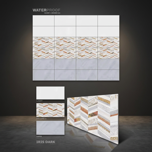 กระเบื้องเซรามิกผนังลายหินอ่อนเคลือบเงาคุณภาพสูง ขนาด 30x60 ซม. 300x600 มม. ป้องกันการลื่น ใช้ภายในอาคาร สำหรับห้องน้ำและห้างสรรพสินค้า - Product Image 4